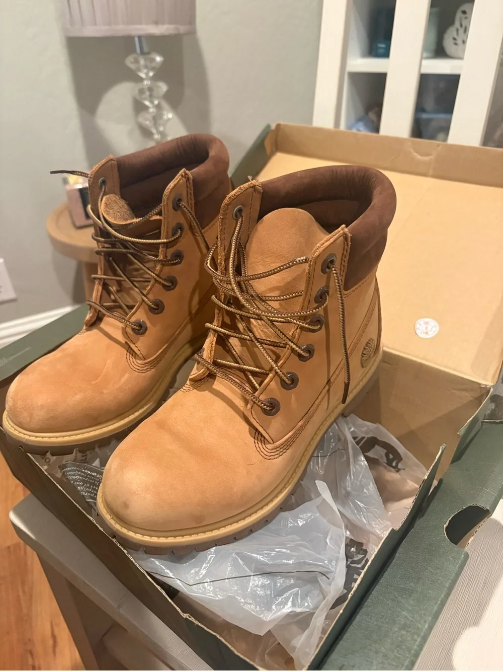 Timberland women’s  Wheat Nubuck Work Boots - Honey Tan